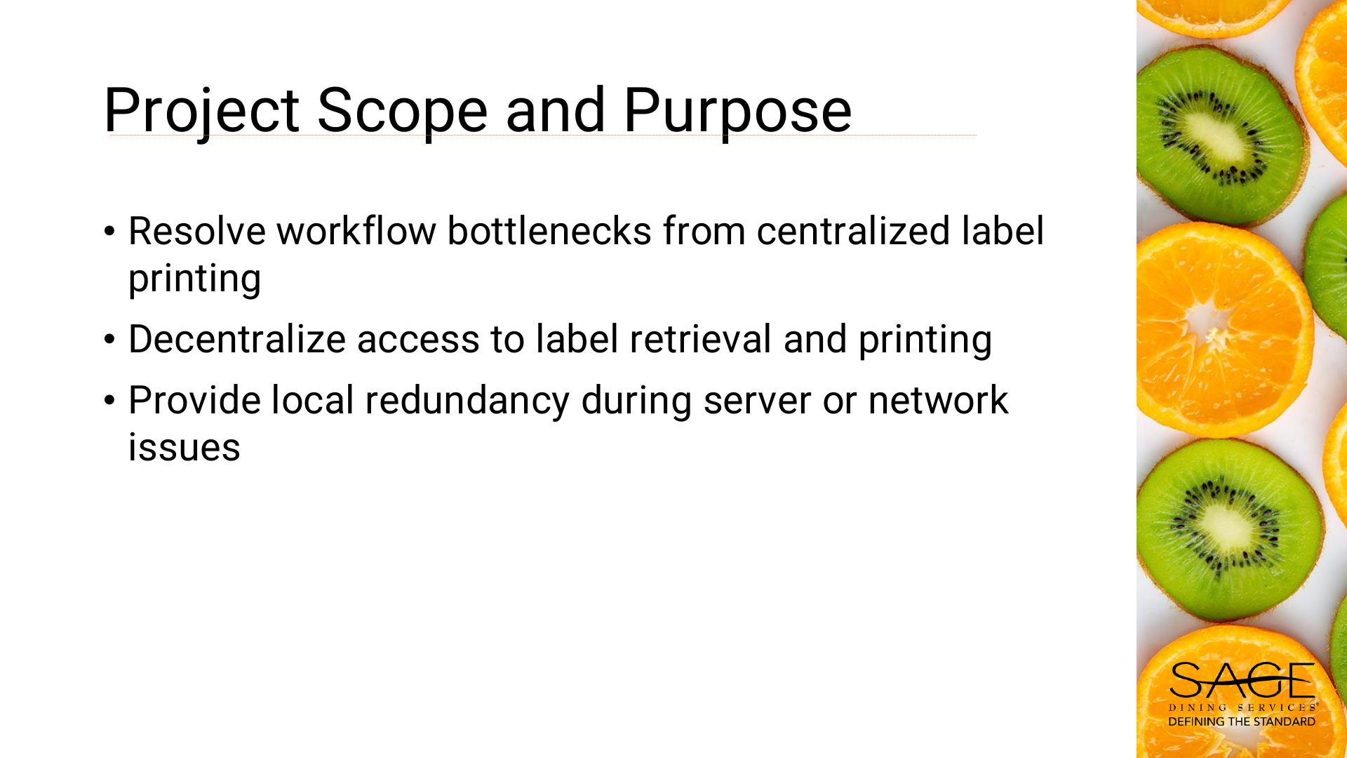 Label Program Presentation, page 2